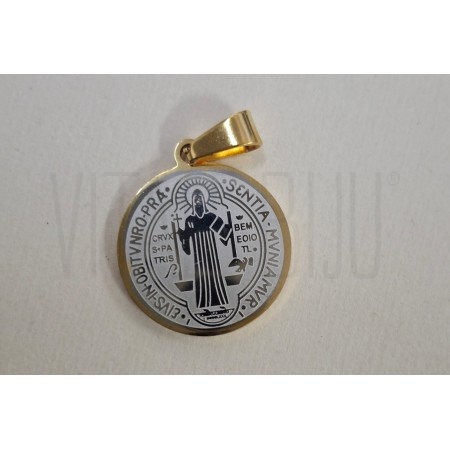 Medalha São Bento em relevo 15...